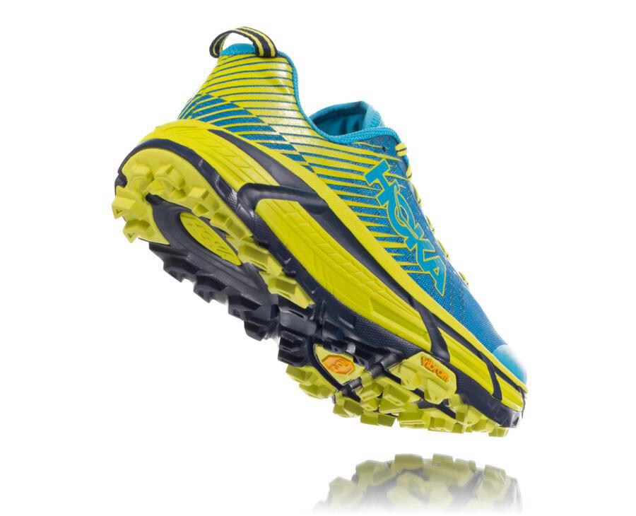 Tenis Trail Hoka One One Feminino Azuis/Verdes - Evo Mafate 2 - 294-HIMFWR